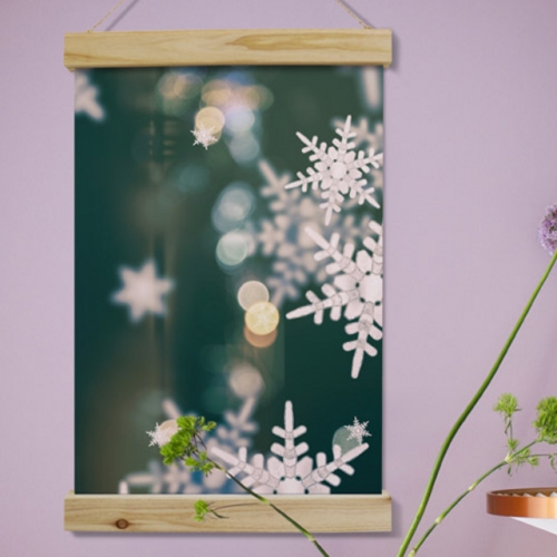 꾸밈 ie274-우드스크롤_40CmX60Cm-감성눈꽃