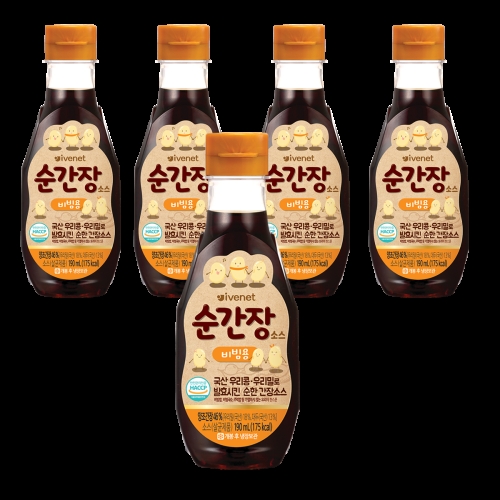 아이배냇 베베 순간장소스 비빔용 190ml (5개)_이미지