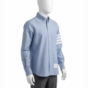  톰브라운 25 솔리드 플란넬 셔팅 4-바 네임택 스트레이트 핏 셔츠 MWL272A 05245 480