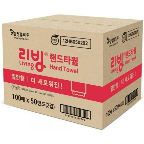 삼정펄프 리빙 핸드타월 일반형 (5,000매)