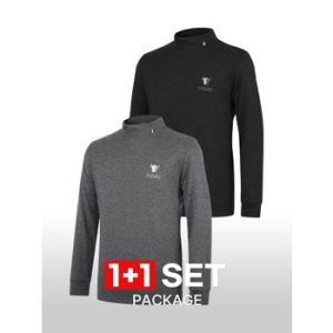 1+1 남성 윈터아머 겨울 필수템 기모 안감 반폴라 티셔츠 M6OPWT50