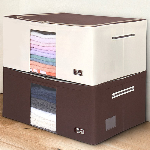 벨라홈 대용량 와이어 이불정리함 105L+압축팩 (2개)_이미지