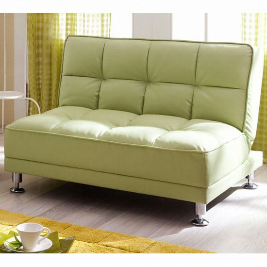 에보니아 카우치 A형 가죽 소파베드 2인용