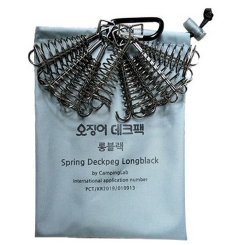 캠핑랩 오징어 데크팩 롱블랙 (8개)