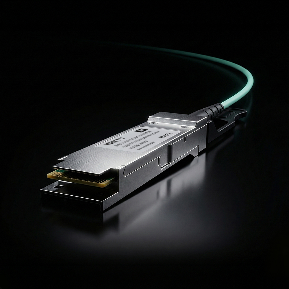 이지넷유비쿼터스 NEXTU 옵넥스 QSFP28 AOC 광케이블 (1m, QSFP100G-AOC01)_이미지