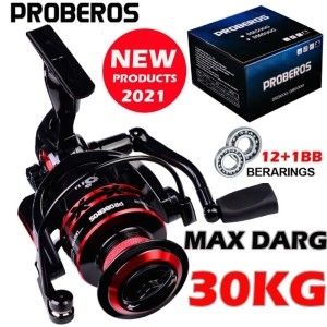 시리즈 PROBEROS 스피닝 릴 9-23KG 최대 드래그 낚시 릴 1000-8000 CNC Mechine 낚시 휠 금속 스풀 바..