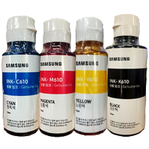 삼성전자 벌크 INK-K610, INK-C610, INK-M610, INK-Y610 4색 세트이미지입니다. 누르면 해당 게시물로 새창이동합니다.