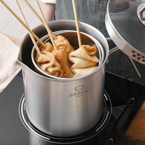 까사니 3중바닥 국수 면삶는냄비 파스타냄비 오뎅냄비 3.3L_이미지