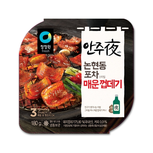대상 청정원 안주야 논현동 포차 매운껍데기 180g (1개)_이미지