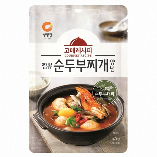 청정원 고메레시피 짬뽕 순두부찌개 양념 140g (6개)_이미지