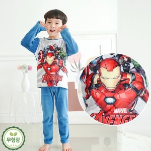 토토와모모 아동 남아 겨울 긴팔 잠옷 어벤져스 지니 수면