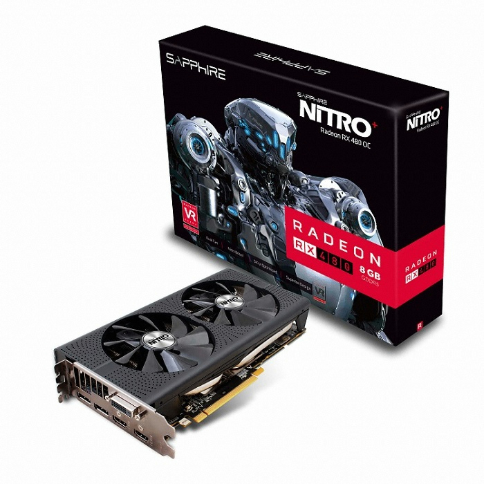 SAPPHIRE 라데온 RX 480 NITRO+ OC D5 8GB Dual-X