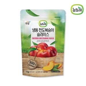 뉴뜨레 천도복숭아 슬라이스 냉동 1kg 1개_이미지