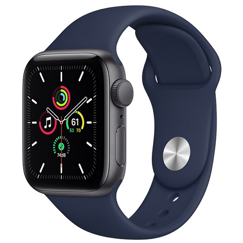 APPLE 워치 SE 44mm 스페이스 그레이 알루미늄 (스포츠밴드, 해외구매)_이미지