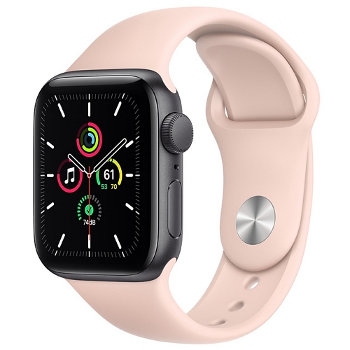 APPLE 워치 SE 44mm 스페이스 그레이 알루미늄 (스포츠밴드, 해외구매)_이미지