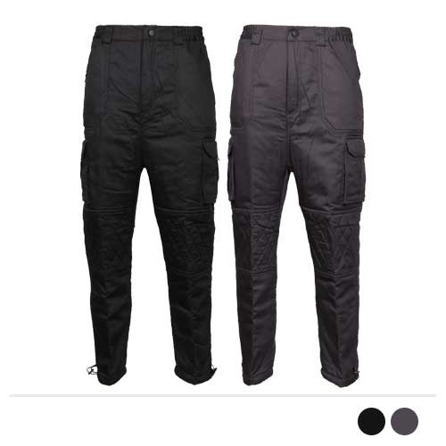 블랙 2XL  MPS19208 겨울 면솜바지 작업