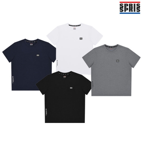 스프리스 남성 SS 와펜 반팔 티셔츠 그레이 P32MR5323-GR_이미지