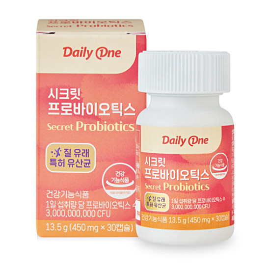 데일리원 시크릿 프로바이오틱스 30캡슐 (3개)_이미지