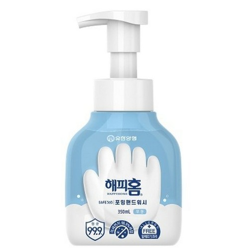 유한양행 해피홈 세이프 365 포밍 핸드워시 무향 350ml (3개)