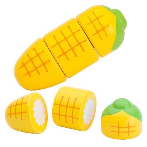 옥수수 원목 내장 자석 야채자르기 주방놀이 소품 20237113