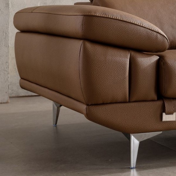 쉐우드가구 디네띠 기능성 헤드틸팅 천연통가죽 소파 3인용_이미지