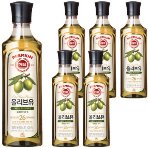 해표 올리브유 500ml이미지입니다. 누르면 해당 게시물로 새창이동합니다.