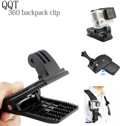 샤오미 호환 QQT 360도 회전 Gopro Hero11 호환 고속 클립 홀더 10 9 8 7 6 5 4 3+ 2 SJ4000 Y..