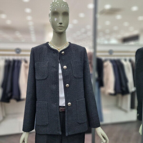 SISLEY 라운드넥 트위드 자켓 SAJKA2611_이미지