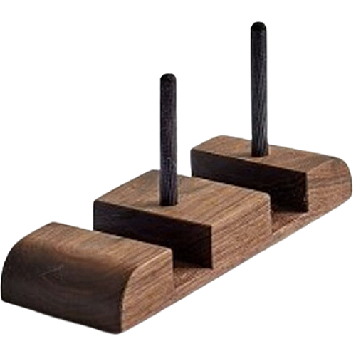 인현공방 북미 호두나무 미니 2단 도마 받침대