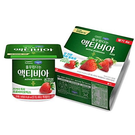 풀무원다논 액티비아 딸기 80g (4개)