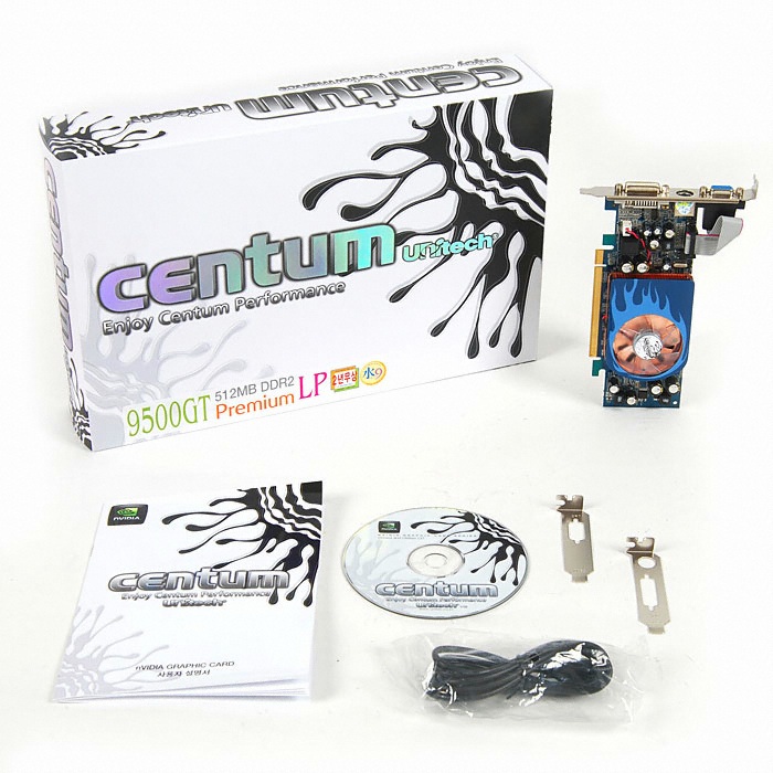 유니텍전자 지포스 9500GT CENTUM Premium DDR2 512MB LP_이미지