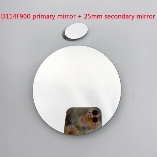 뉴턴 고성능 망원경 반사 거울 반사경 1 차 25mm 2 천체 오목 DIY용 D114F900_이미지
