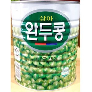 삼아씨에프 삼아씨에프 식자재 식당 양념 가공식품 통조림 완두콩대 삼아 3kg_이미지