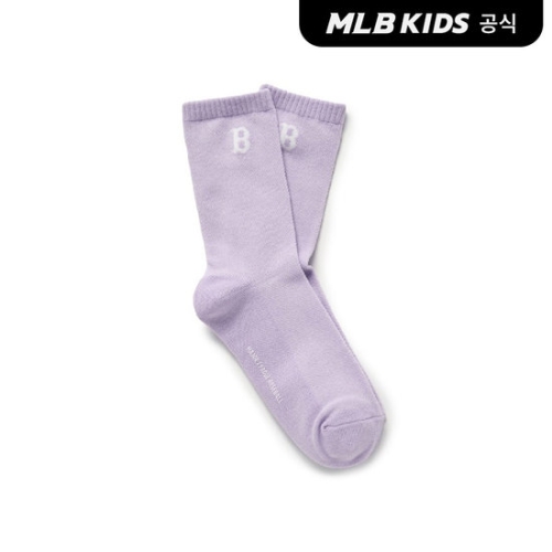 MLB 키즈 26N 베이직 단목 양말 BOS Lavender 7ASOB016N-43LDS