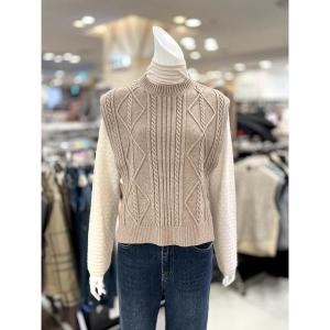 트리아나 소고 세이브존01 꽈배기 조직감 니트 조끼 AJ4VA02-3 S12005577