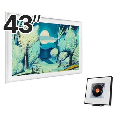 삼성전자 더 프레임 KQ43LSF03AFXKR + 뮤직프레임 HW-LS60D (플랫 화이트+스피커)