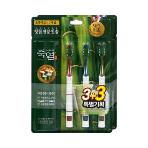 LG생활건강 죽염 잇몸전문 초극세모 칫솔 (6개)
