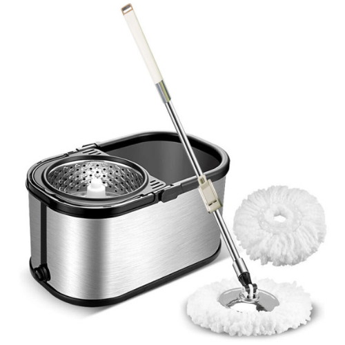 비상 스테인레스 통돌이 회전 물걸레밀대 바닥청소 대걸레
