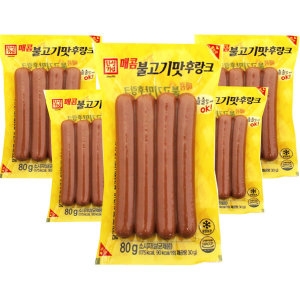 한성기업 한성 매콤 후랑크 80g 30개 / 기본 종이박스 배송_이미지