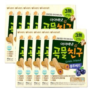 아이배냇 곡물친구 블루베리 40g (10개)_이미지