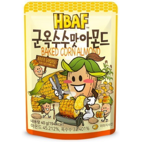 HBAF 군옥수수맛 아몬드 40g (5개)_이미지