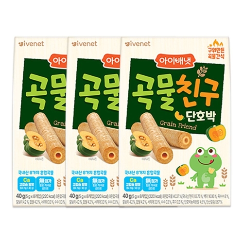 아이배냇 곡물친구 단호박 40g (3개)_이미지