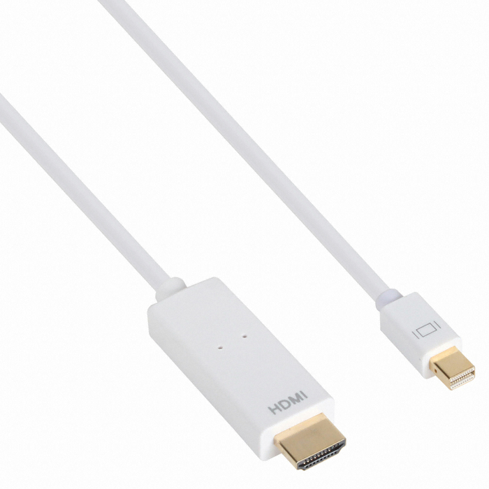 강원전자 NETmate Mini DisplayPort 1.2 to HDMI 케이블 (NMC-MDH2, 2m)