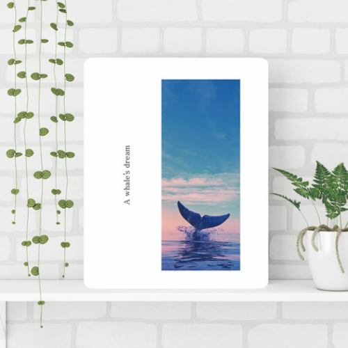 가온 고래의꿈 접이식 액자테이블 (60x48cm)