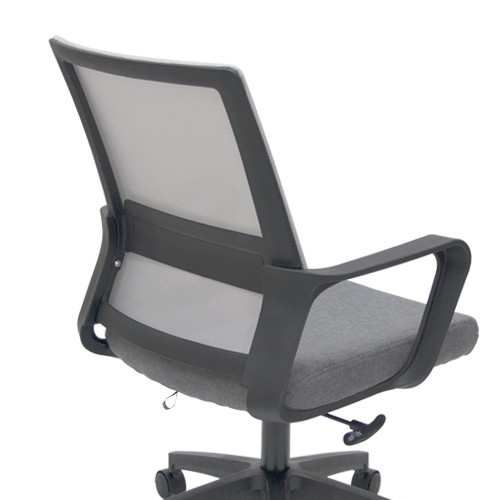 로엠가구 노블 블랙프레임 메쉬의자 (헤드레스트별도)_이미지