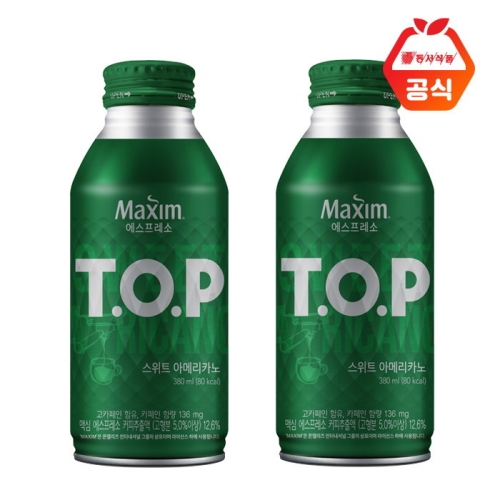 동서식품 티오피 스위트아메리카노 380ml x 20캔 TOP 대용량커피_이미지