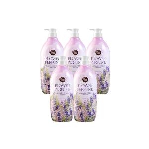 샤워메이트 퍼플 플라워 퍼퓸 바디워시 라벤더&라일락 900ml (5개)_이미지