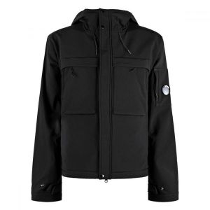 CP컴퍼니 CP쉘 렌즈 포켓 후드 자켓 블랙 15CMOW007A 006097A 999