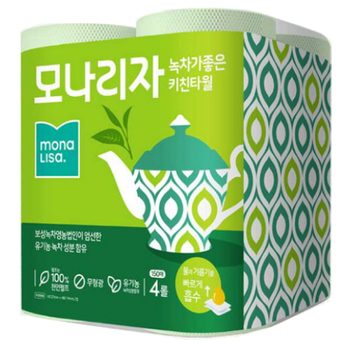  모나리자 네이처블랑 에어볼 키친타월 150매 (4입) [4팩(16입)]