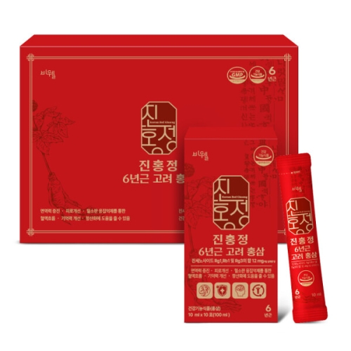 비웰 진홍정 6년근 고려 홍삼 10ml 30포